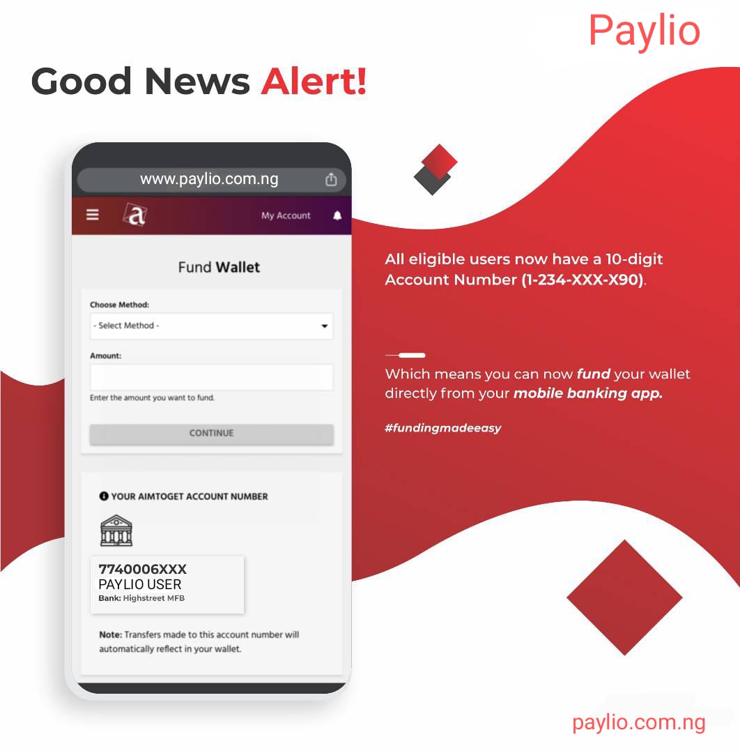 paylio account number